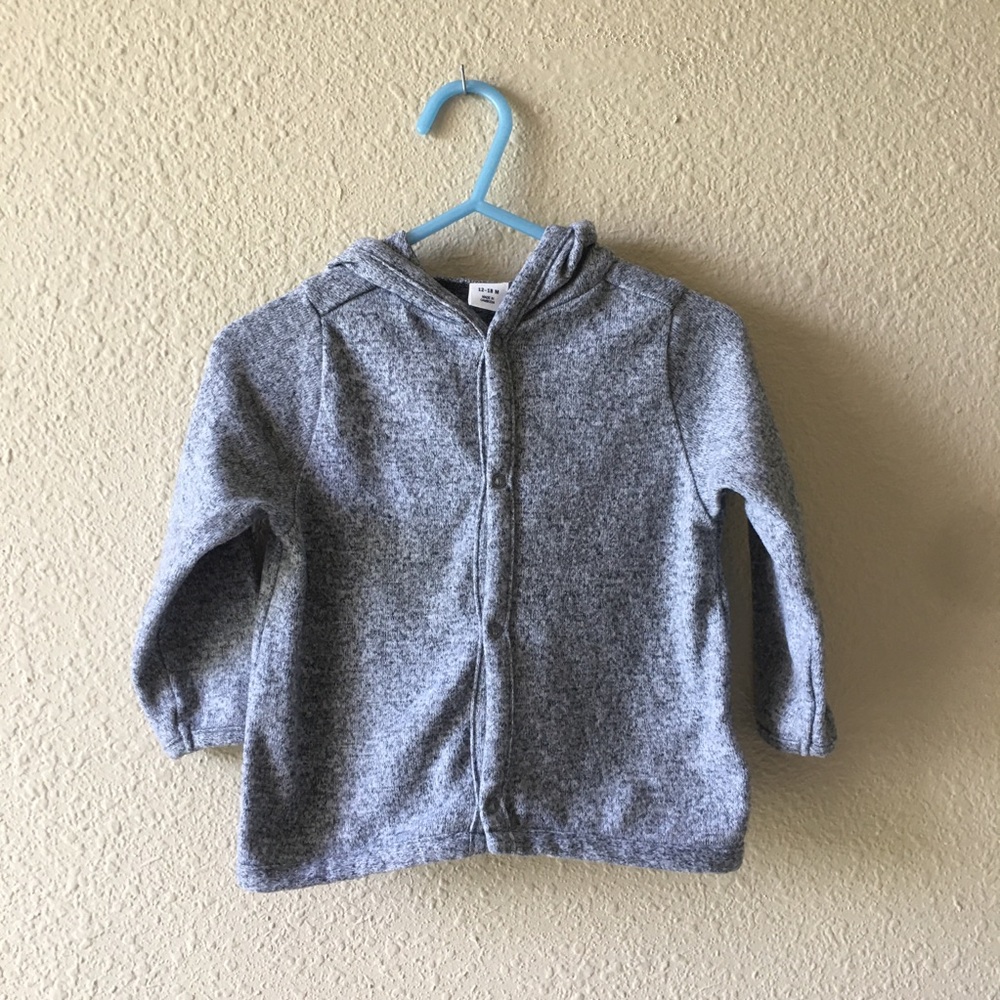 ❤️Old Navy Baby 12-18m Grey Layering Hoodie